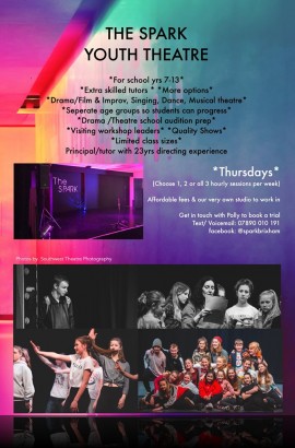 New Senior Youth Theatre Thursdays at the Spark