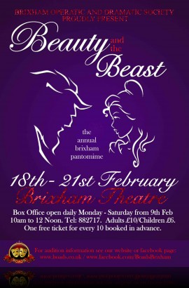 Beauty and the Beast - 7:30pm 21st February