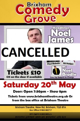 Brixham Comedy Gove - Saturday 20 May 8 pm