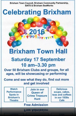 Celebrating Brixham - Saturday 17 September 10 am- 3.30 pm
