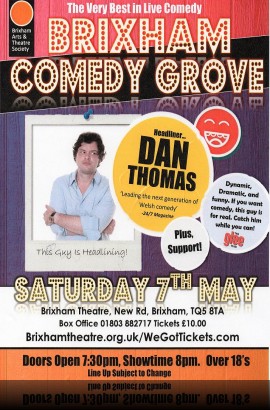 Brixham Comedy Grove - Saturday 7 May 8 pm