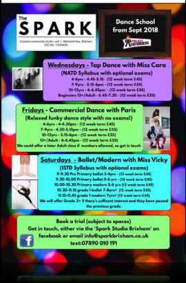 Tap Dance classes with Miss Cara - Wednesday 5 December from 4.45 pm