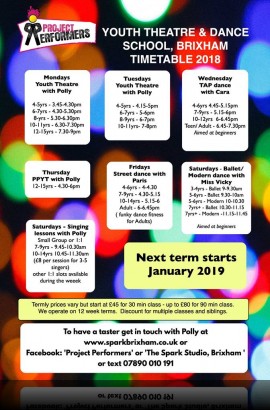 Spring Term classes at The Spark