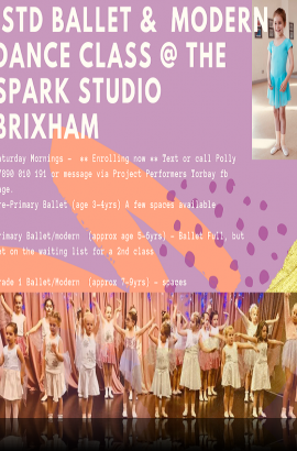 Ballet & Dance classes at The Spark - Saturday mornings