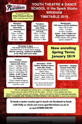 Enrol for Spring Term at The Spark January to March