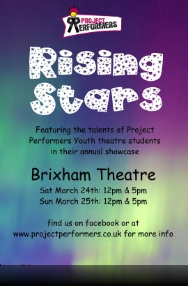 Project Performers present 'Rising Stars' - Sunday 25 March 2018 5 pm