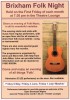 Brixham Folk Night - Friday 1 July 7.30 pm