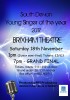 South Devon Young Singer of the Year Grand Final - Saturday 18 November 7 pm
